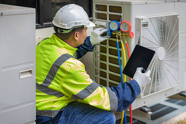 Professional Ac Installation technician working in Morrisville, NC